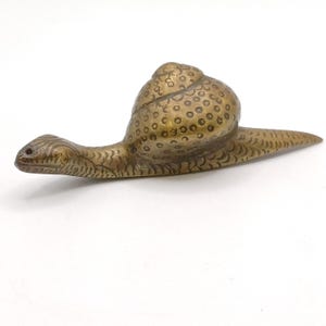 Brass Snail Statue Desktop Snail Decor Vintage Snail Decor Retro Brass Decor