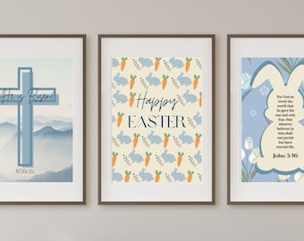Religiöse Frühlingsbilder zum ausdrucken, Ostern (digitaler Download)