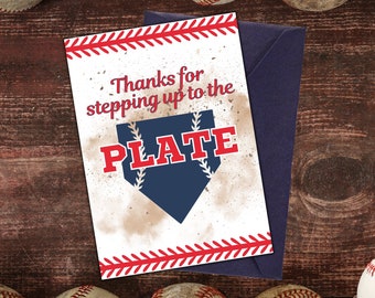 Baseball Stepdad Father's Day Card | Bonus Dad Gift (PDF)