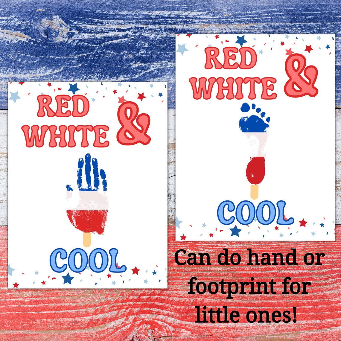 4th of July Handprint Art 4th of July Activity Preschool Etsy