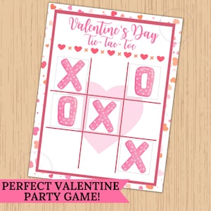 Valentine&#39;s Day Tic Tac Toe| Tic Tac Toe Valentine printable| Tic Tac Toe| Tic Tac Toe Valentines Day| Printable Valentine Tic Tac Toe board