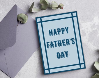 Father's Day Card| Happy Father's Day Card| Card for Dad| Card for Dad from kids| Card for Stepdad| Card for Grandpa| Fathers Day Card| Card