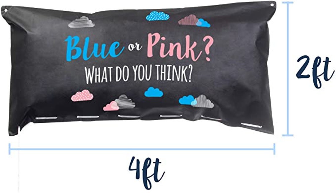 Gender Reveal Balloon Drop Bag Etsy