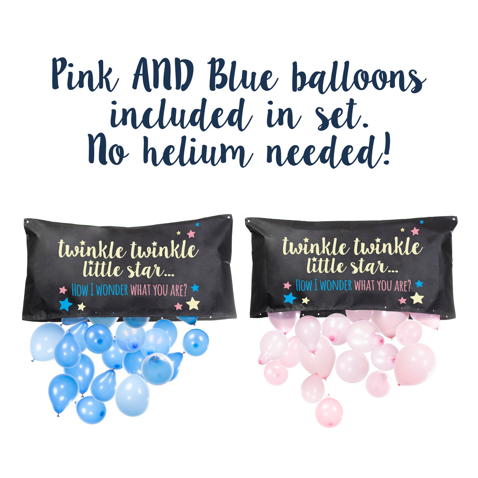 Gender Reveal Balloon Drop Bag Etsy