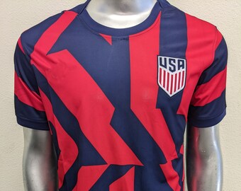 Usa Soccer Jersey Etsy