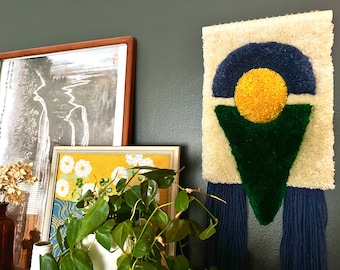 Abstract #2 tufted wall hanging