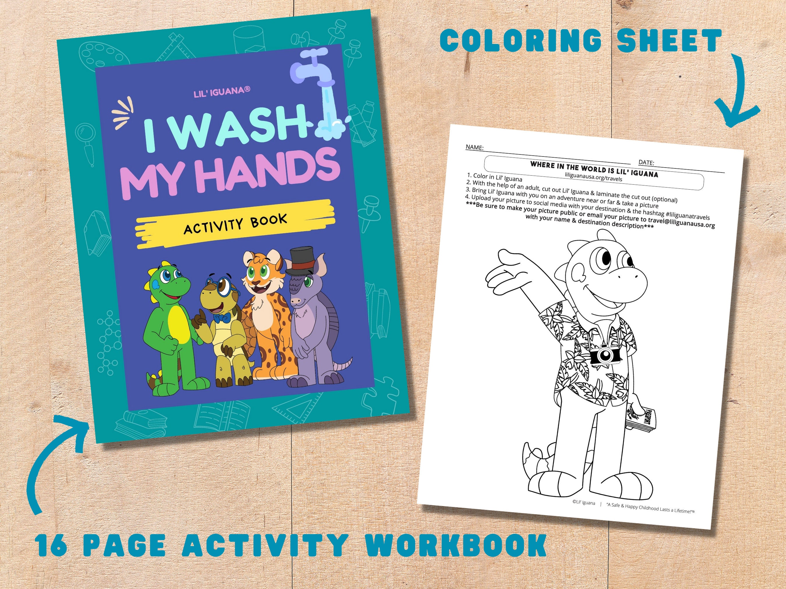 Hand Washing Activity Box: Plush, Crafts & Workbook - Etsy