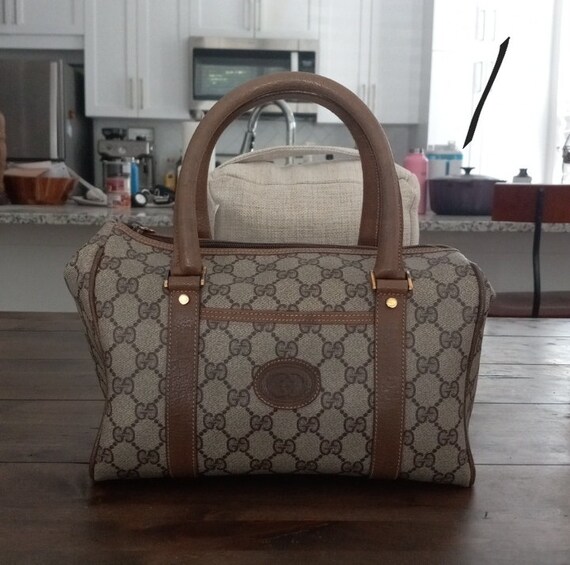 Authentic Vintage Gucci Interlocking GG Monogram Supreme Boston