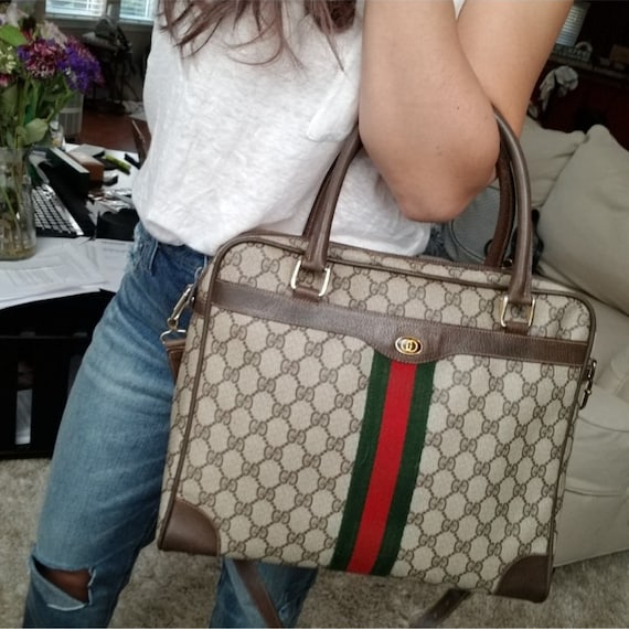 Authentic Vintage Gucci GG Monogram Supreme Sherr… - image 2