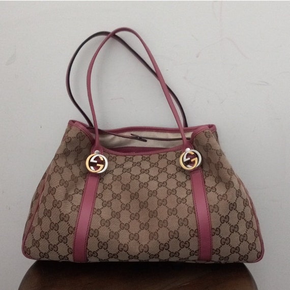 Authentic Gucci GG Monogram Supreme Twins Shoulde… - image 1