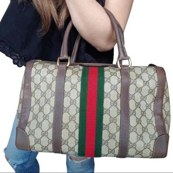 Authentic Vintage Gucci GG Monogram Supreme Sherr… - image 1