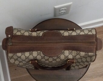 Authentic Vintage Gucci GG Monogram Supreme Boston Doctor
