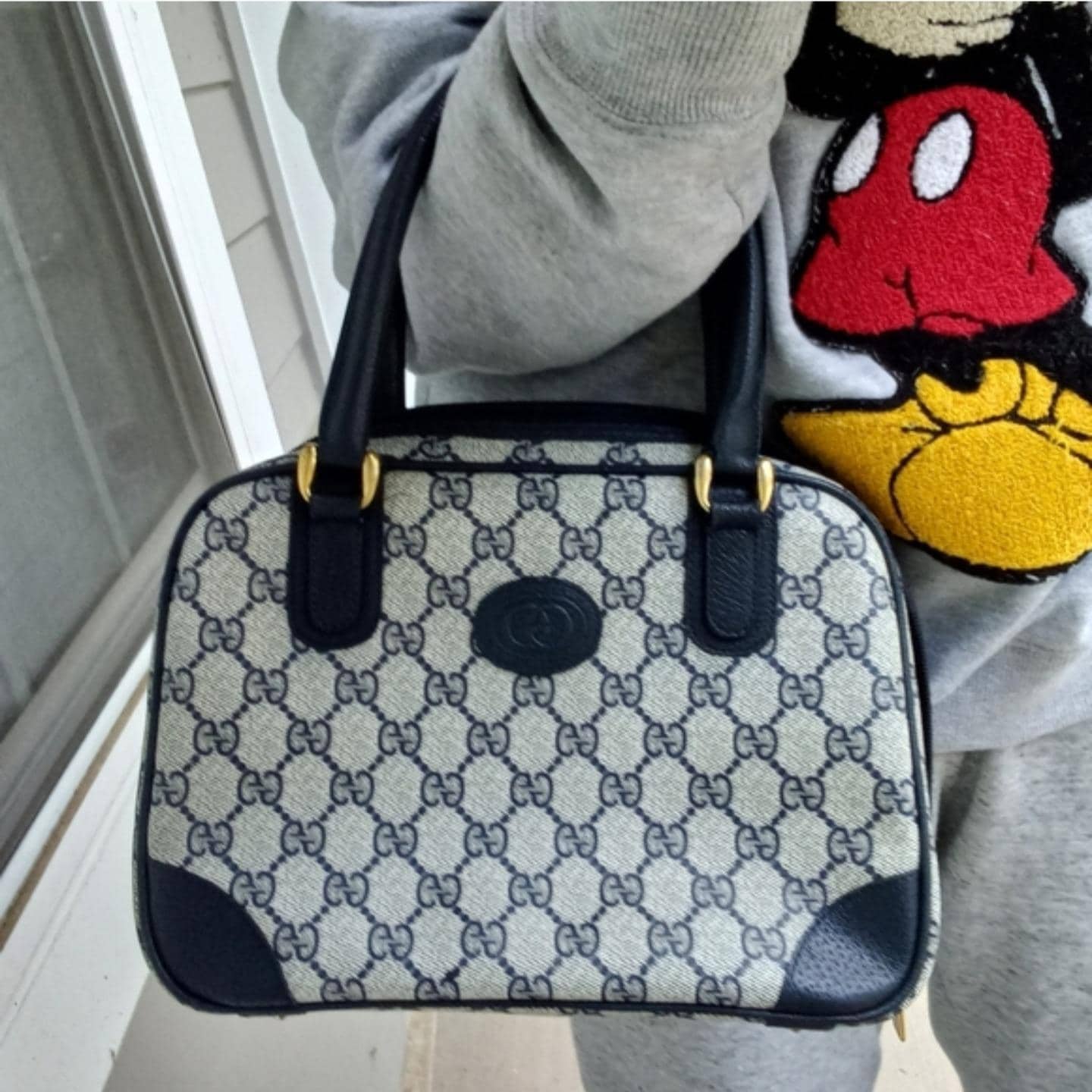 Vintage Gucci Boston Bag - Etsy