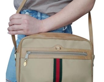 Authentic Vintage Gucci Sherry Web Ophidia Neo Camera Crossbody Bag