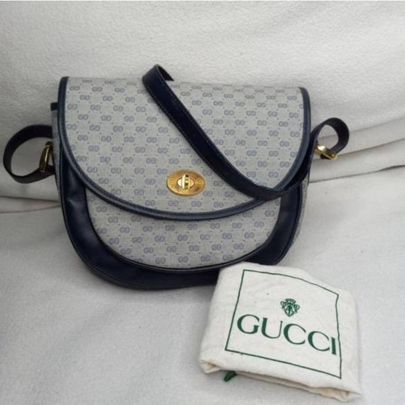 Authentic Gucci Vintage Brown GG Guccissima Canvas Crossbody