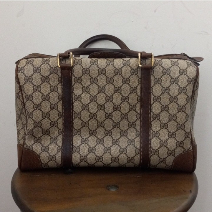 【Raucohouse】Cael vintage boston bag Authentic Vintage Gucci GG Monogram Supreme Boston Doctor