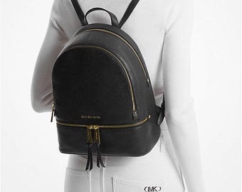 Michael Kors Olive Pebbled Leather Drawstring Backpack Michael Kors Drawstring Backpack Bags & Handbags for Women  main image 3