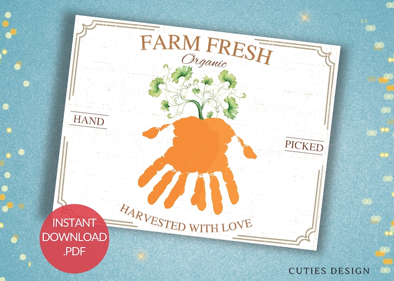 Fall Handprint Art Printable Crafts for Kids Memory Keepsake Craft ...