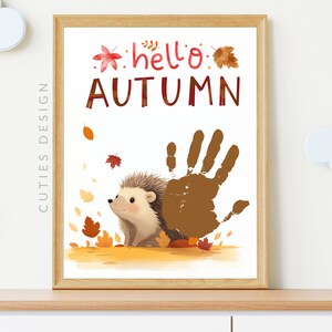 Handprint Art Fall Printable Craft Bundle for Baby Toddler Memory ...