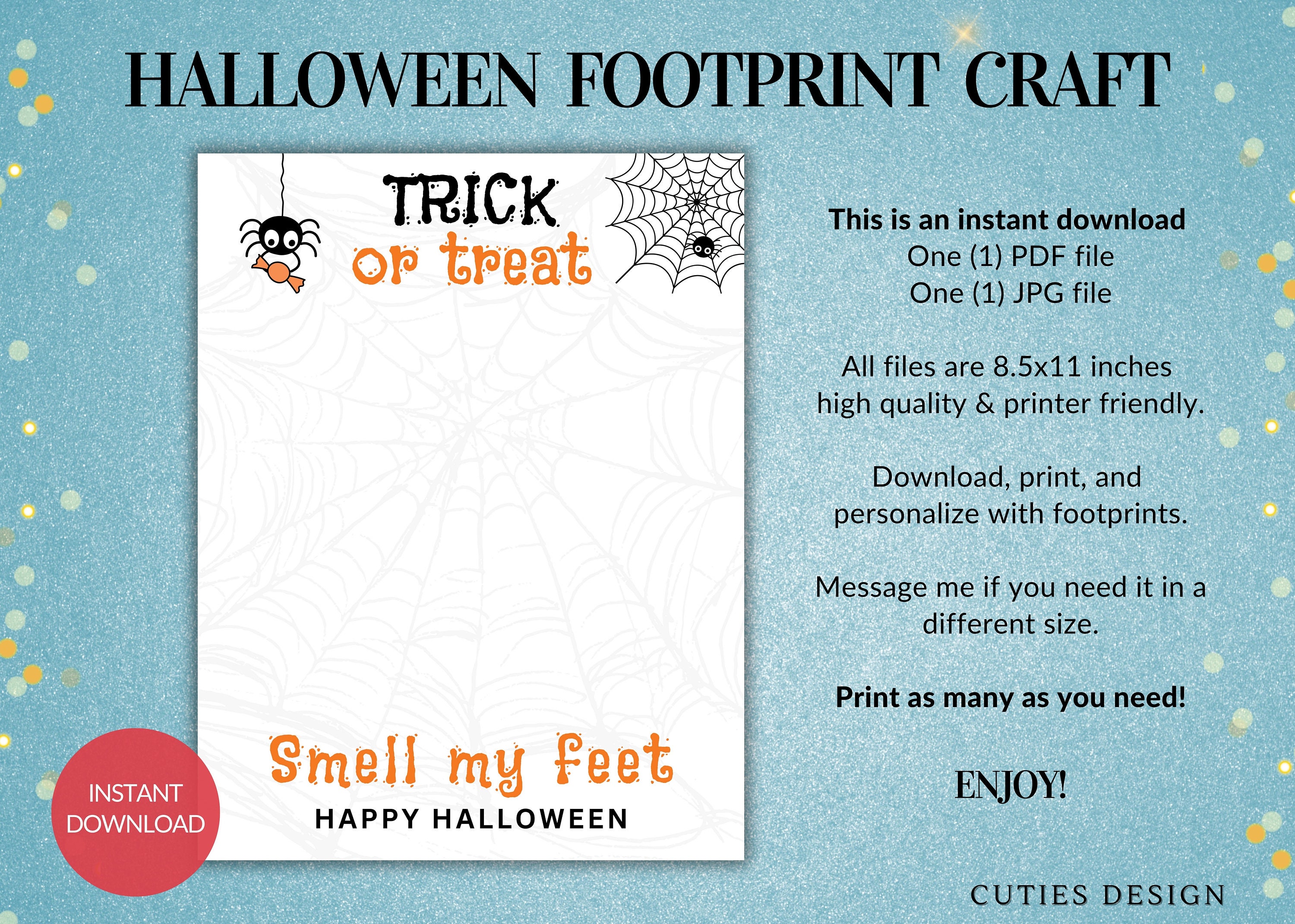 Halloween Footprint Art Craft Printable Baby Infant Footprint Memory halloween-footprint-art-craft-printable-baby-infant-footprint-memory
