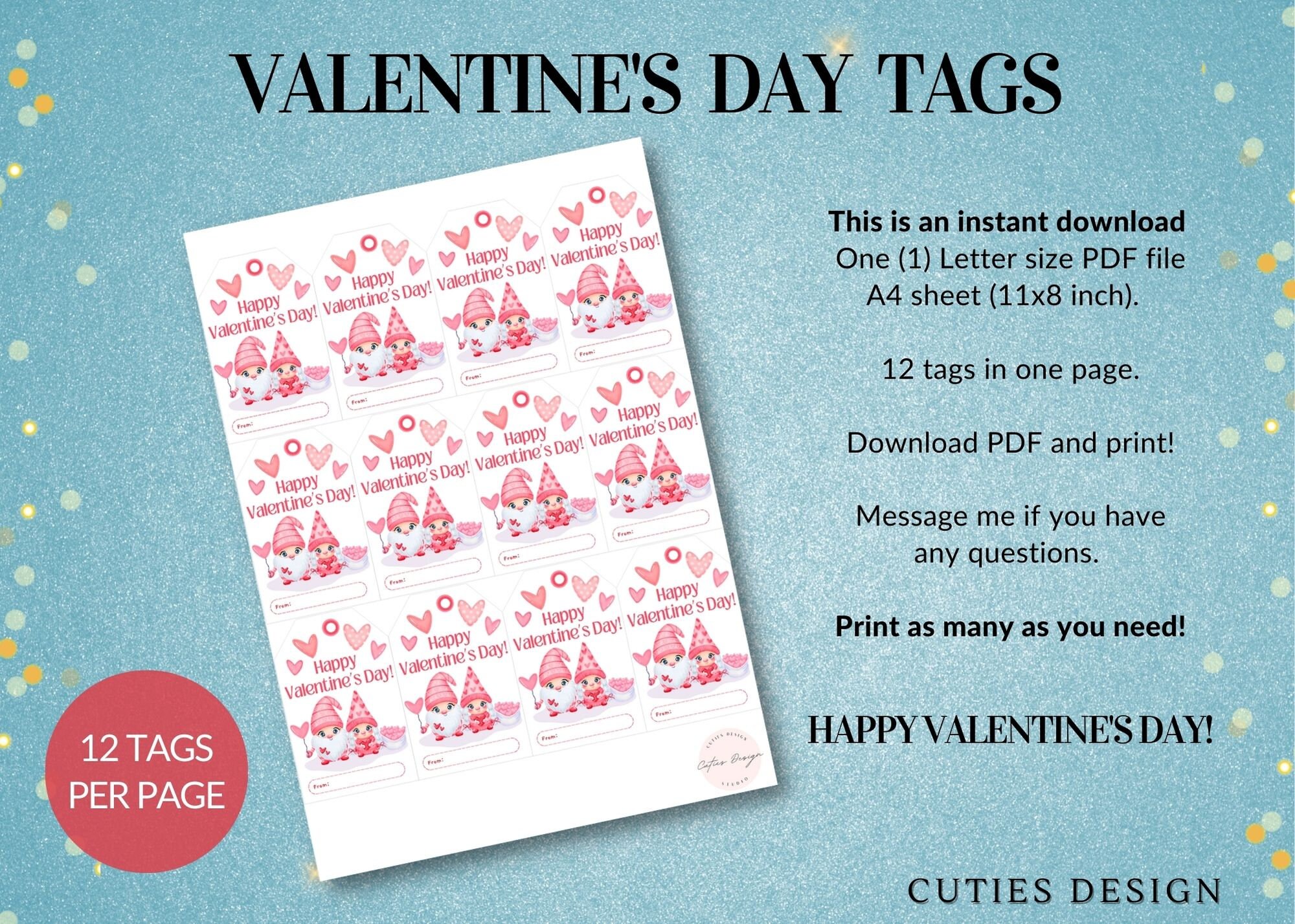 Adesivi di San Valentino: Crea design gratuiti, stampabili e carini con