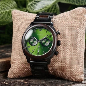 Personalized Wooden Watch for Men, Engraved Watch, Christmas Gift for Parents, Anniversary Gift for Him, Custom Wooden Watch.