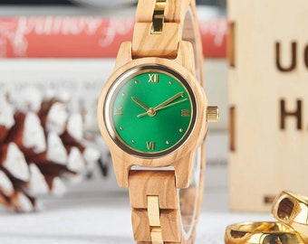 Reloj de madera personalizado Regalo del Día de la Madre: Reloj de madera para mujer grabado, reloj personalizado para mamá, regalo personalizado para mamá