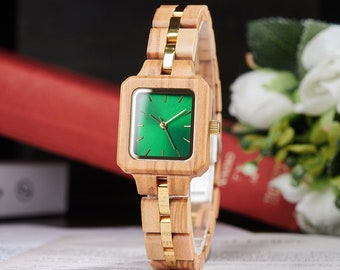 Regalos personalizados para mamá, Regalos de aniversario para ella, Regalo del Día de las Madres, Regalos románticos para ella, Regalos de San Valentín para ella, reloj de madera