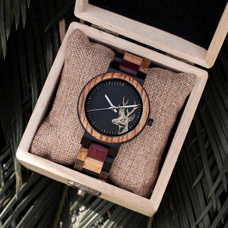 Father's Day Special, Personalized Engraved Wooden Watches for the Man in Your Life, perfect gift for him, perfect for Christmas gift image 7