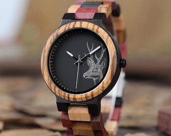 Father's Day Special, Personalized Engraved Wooden Watches for the Man in Your Life, perfect gift for him, perfect for Christmas gift