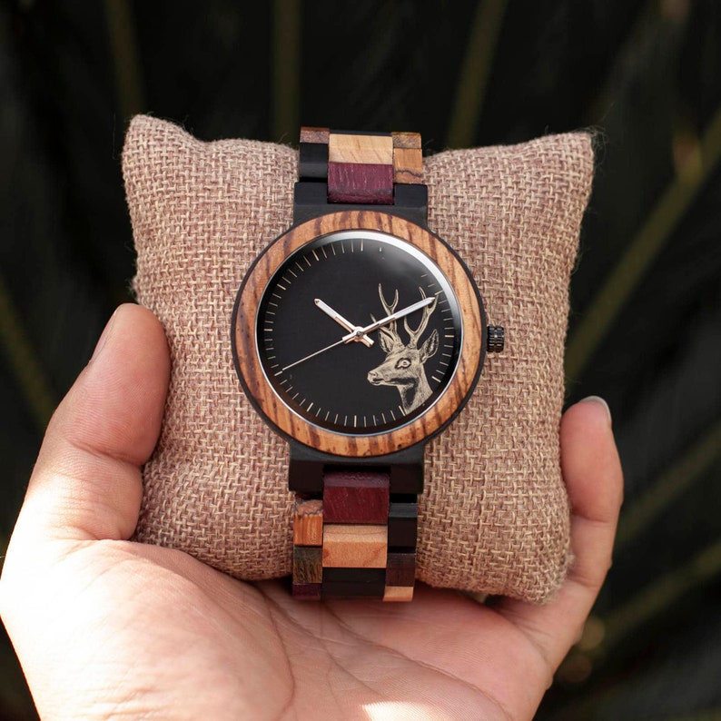 Father's Day Special, Personalized Engraved Wooden Watches for the Man in Your Life, perfect gift for him, perfect for Christmas gift image 9