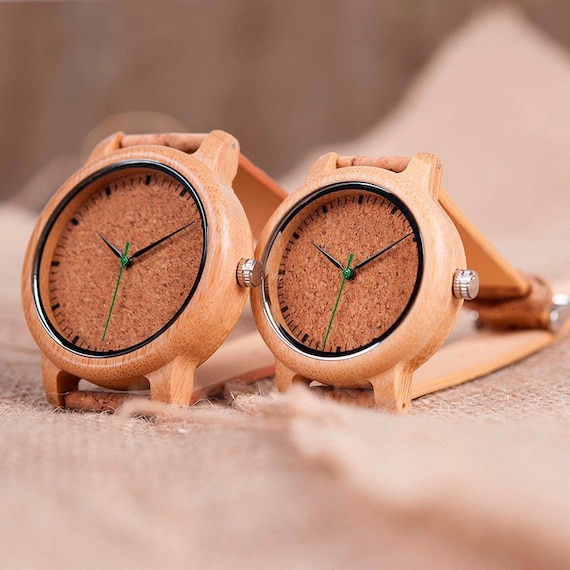 Engraved clearance bamboo watch