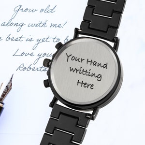 Unique Engraved Watch Thoughtful Gift for Husband, Son, or Friend Yes, backplate