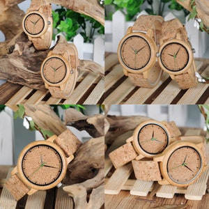 Engraved Bamboo Watches, Wooden Watch for Women, Wood Watch for Men, Personalised Watches, Gift for anniversary Couples watch image 10