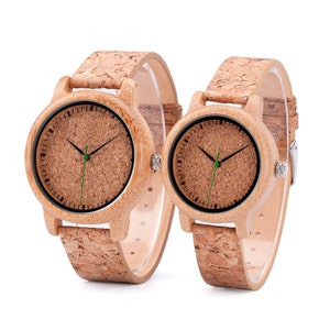 Engraved Bamboo Watches, Wooden Watch for Women, Wood Watch for Men, Personalised Watches, Gift for anniversary Couples watch image 4