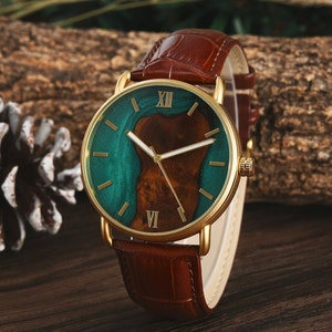 Custom Engraved Wooden Watch for Him Personalized Gift for Men Unique Handcrafted Timepiece No, Thanks
