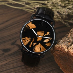 Anniversary Gift for Him,Wood Watch,Personalized Watch,Engraved Watch, Christmas Gift,Groomsmen Watch,Mens Watch,Boyfriend Gift, GT087 image 5