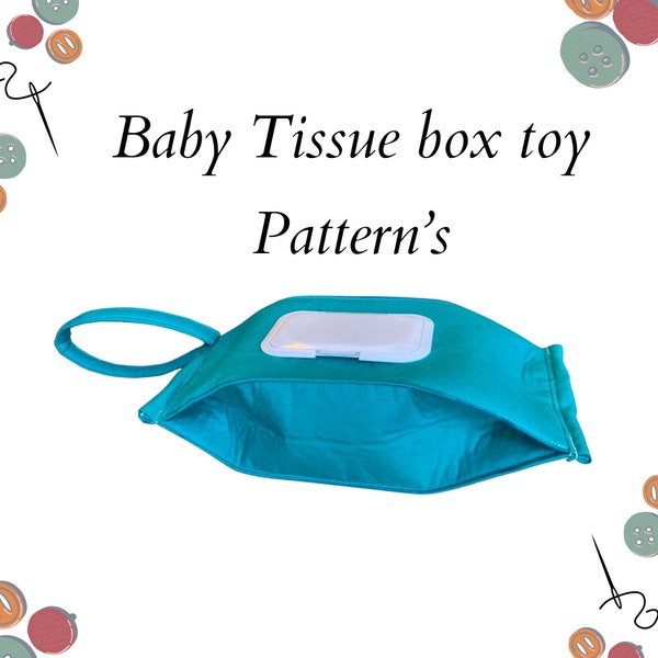 Tissue Box Toy Pattern, Sensory Toys, Early Learning Gifts, beginner pattern, Montessori toy, baby pattern, PDF download, baby toy pattern