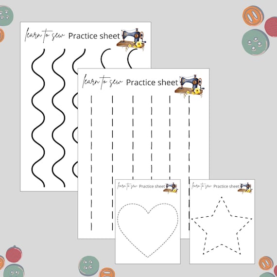 Printable Sewing Worksheets Sewing Machine Practice Printable
