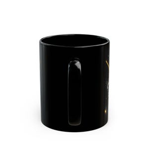 Real Madrid Crest Mug | Black Ceramic Coffee Cup, Santiago Bernabéu Stadium image 4