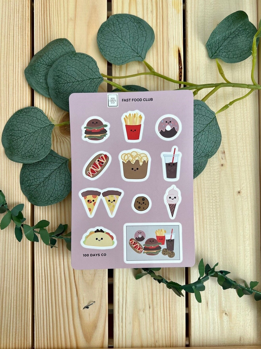 Fast Food Stickers | Journal, Planner, Bullet Journal Stickers, Notebook, Scrapbooking, Ice ...