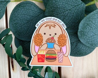 See-Food Diet Sticker |  Bujo Bullet Journal Planner Notebook What Diet Sticker Always Eating Forever Hungry Not A Diet Forever Eating Bunny