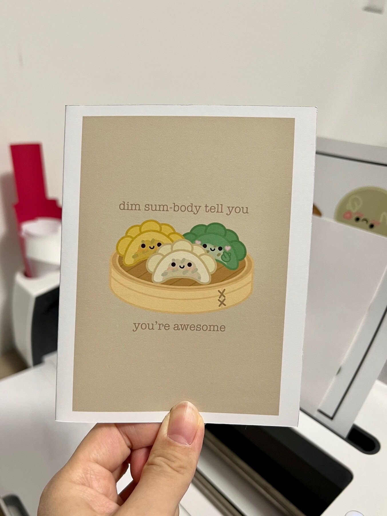 Dim Sum-body Tell You You're Awesome Card Cute Card Anniversary Card ...