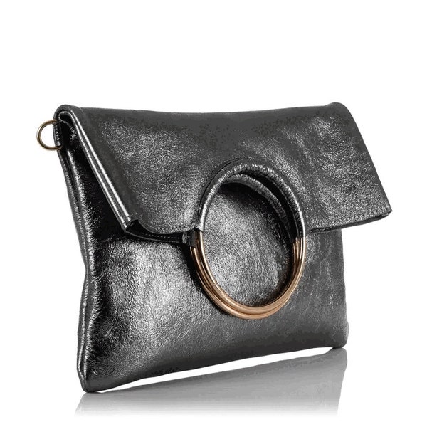 Italian Leather Shoulder Bag-Luxury Handcrafted Italian Leather Handbag-Women's Made in Italy Leather Purse Handbag by Firenze Artegiani