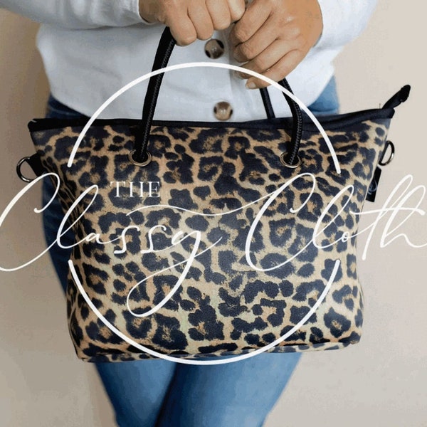 Cheetah Handbag Tote-Leopard Print Handbag-Classy Cloth Cheetah Purse Satchel