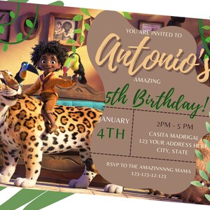 Encanto Antonio Birthday Party  Invitation | Antonio invite, Instant Download | Send as Text or Print, YOU EDIT on Canva, Instant Download |