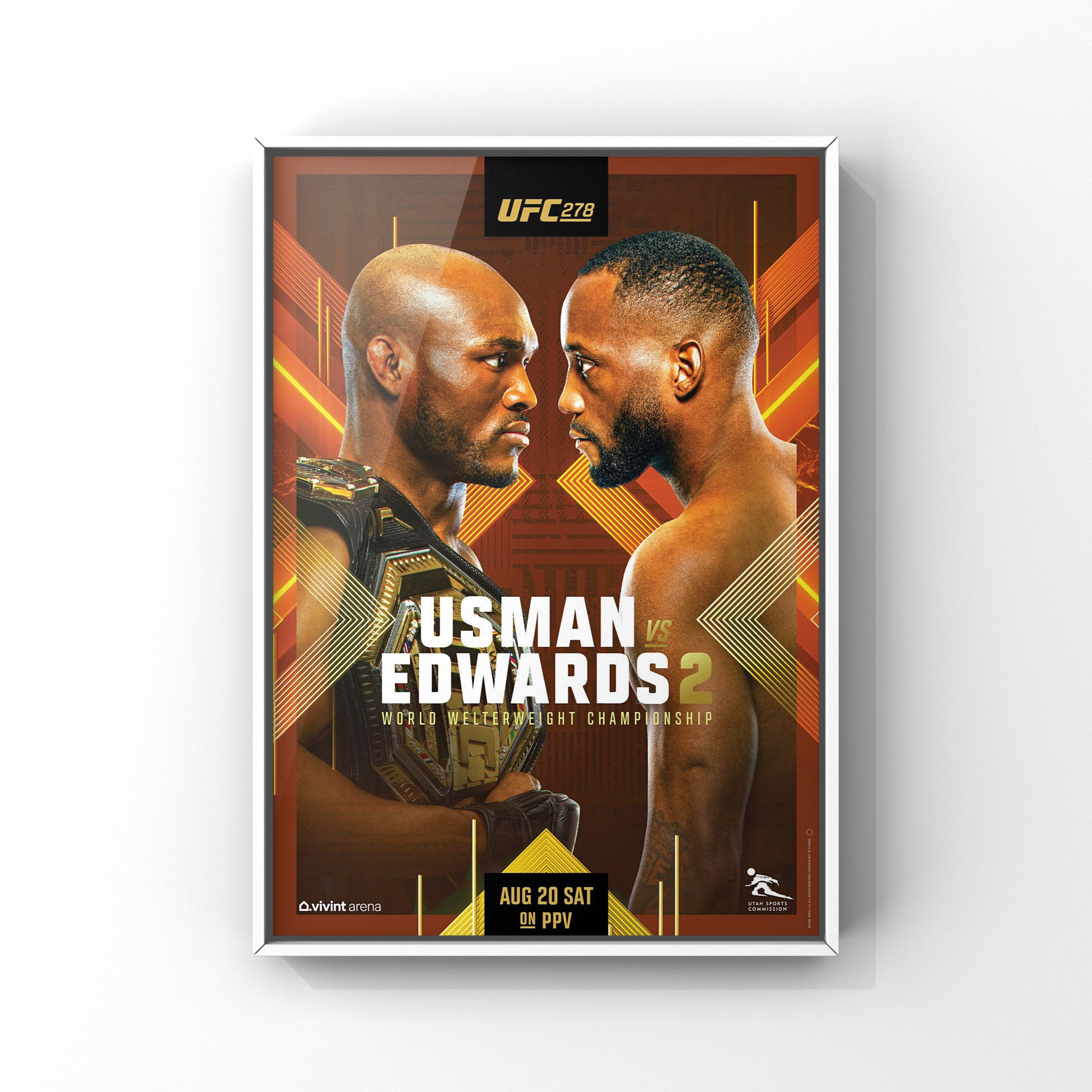Event Poster UFC 278 A3 Glossy Print Etsy UK