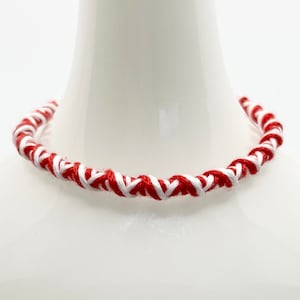 Handmade wrapped martenitsa, baba marta, friendship bracelet, red string bracelet,