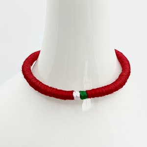 Handmade wrapped Martenitsa, martenica, мартеница, martisor, Bulgarian flag, friendship bracelet, cotton, знаме, Italian flag, bandiera