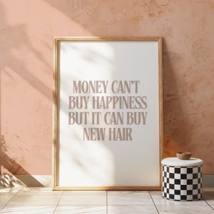 Hair Salon Wall Art Printable, Funny Salon Quote, Digital Hair Studio Print, Hairstylist Decor, Hairdresser Gift Idea